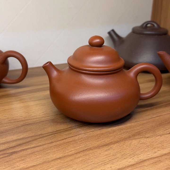 紫砂茶壶容天小红泥