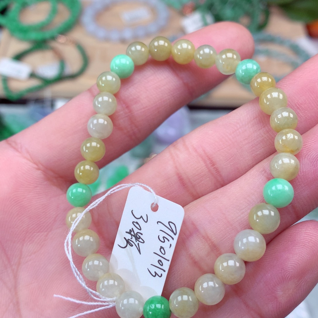 翡翠手链未镶嵌翡翠手串