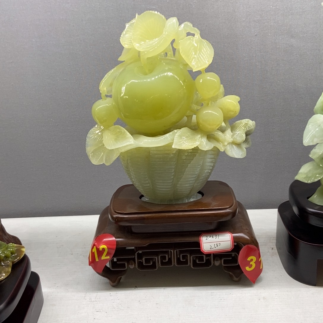 沉***气玉苹果摆件家居摆件