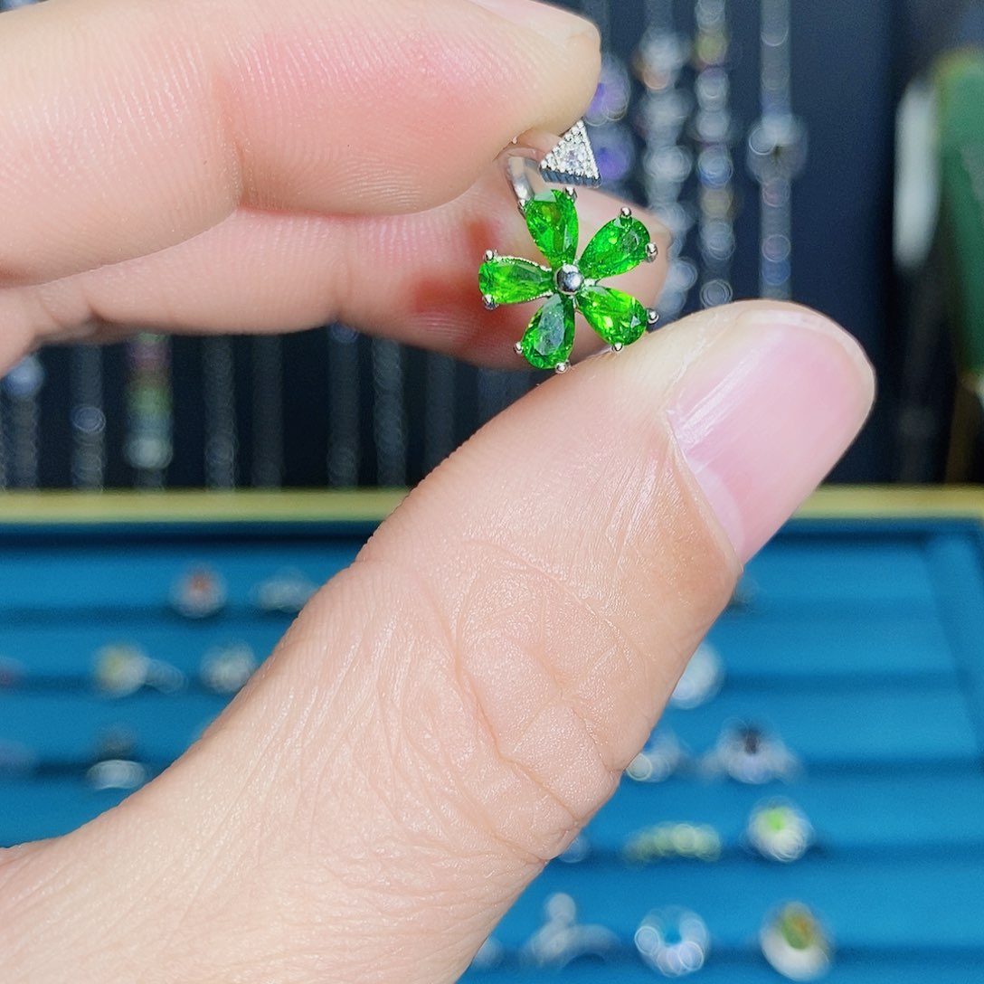 紫晶珠宝半成品银S925镶嵌