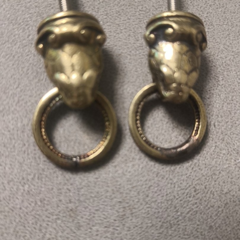 diy 纯黄铜万向铜扣子，汽车挂件