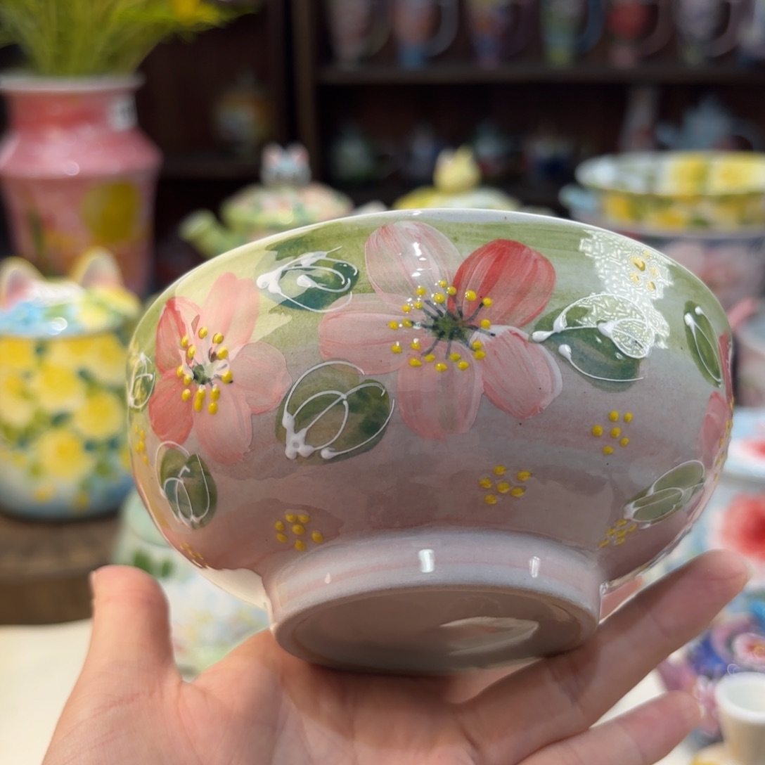 瓷片景德镇手绘高温釉下彩陶瓷茶具