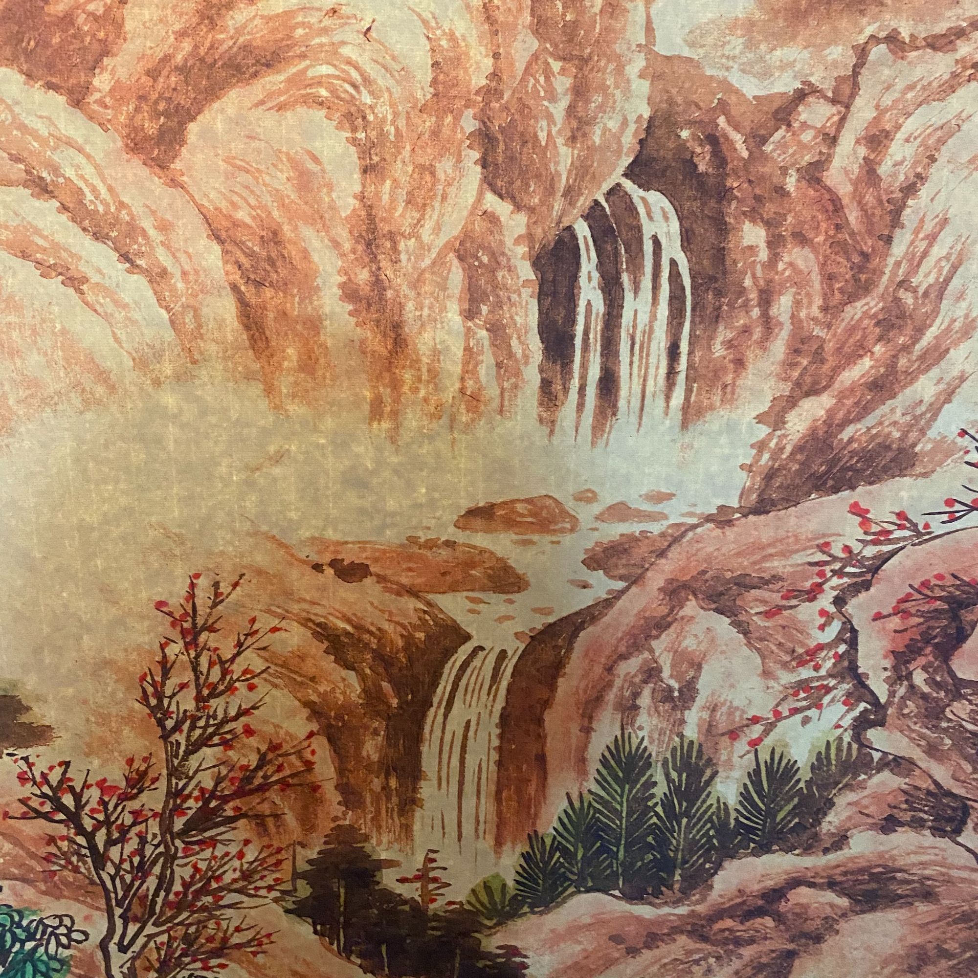 秋山红叶装饰画一幅《日月旧戊臻选阁》