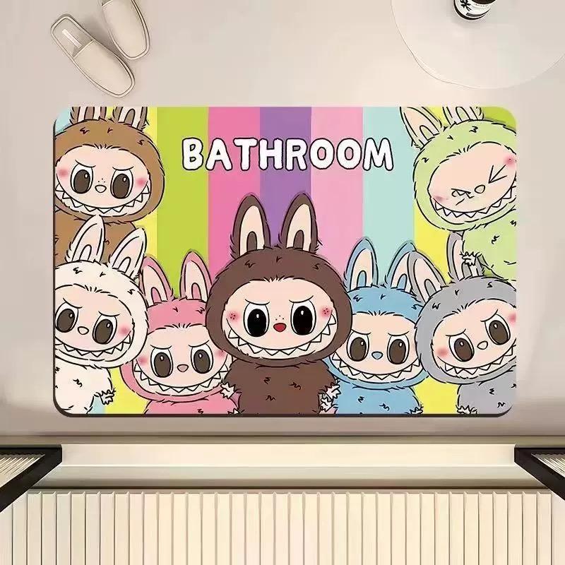 卡通图案硅藻泥吸水防滑速干浴室地垫