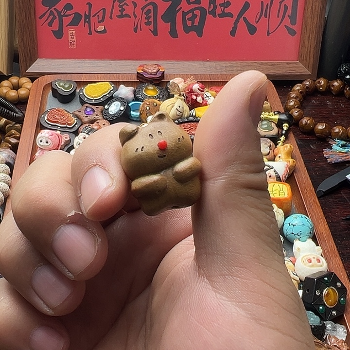 非金属可爱桃木熊