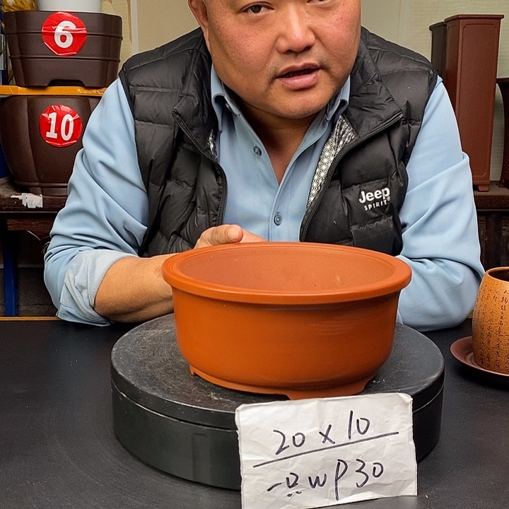 紫砂花盆货号一只WP30