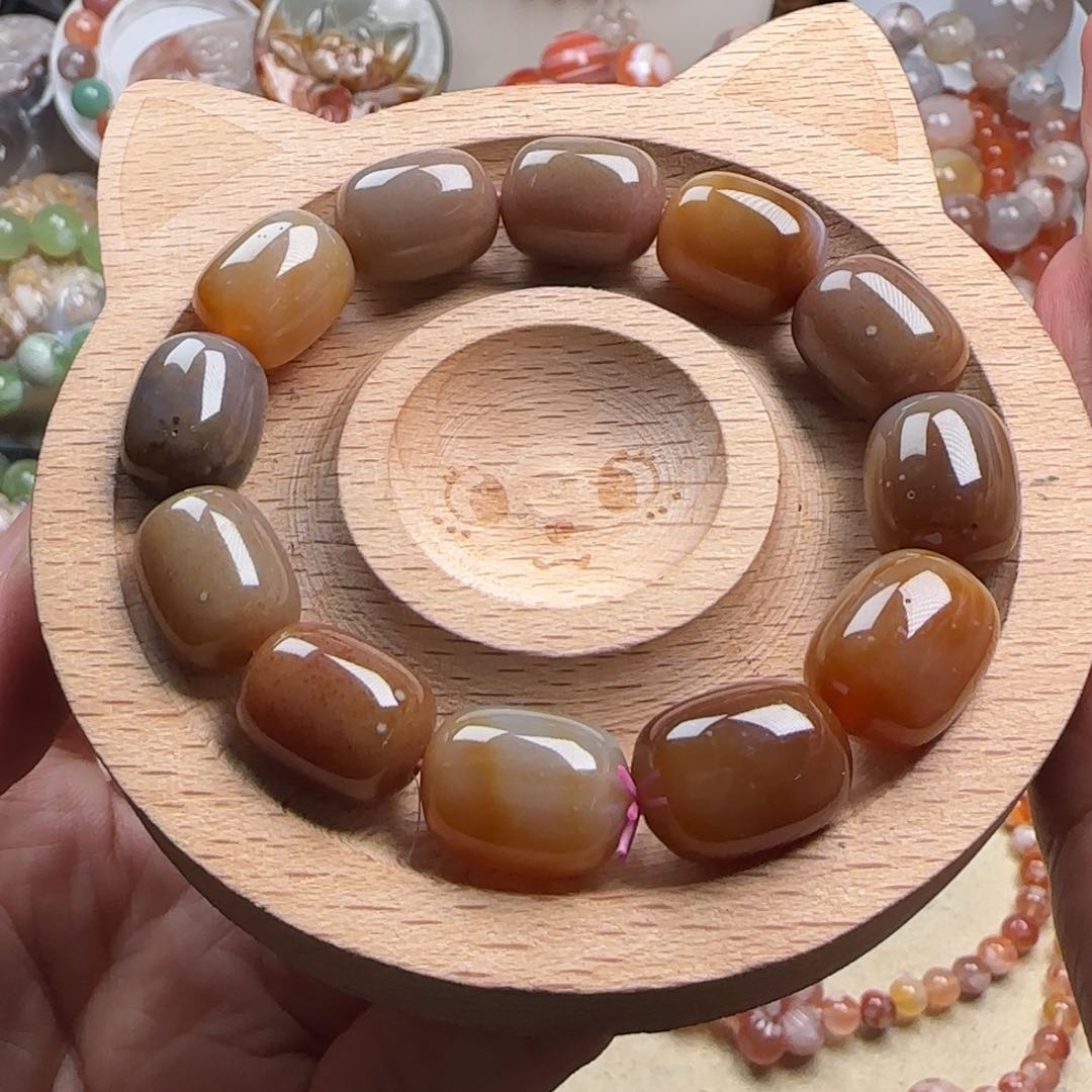 未镶嵌玛瑙/玉髓珠宝半成品