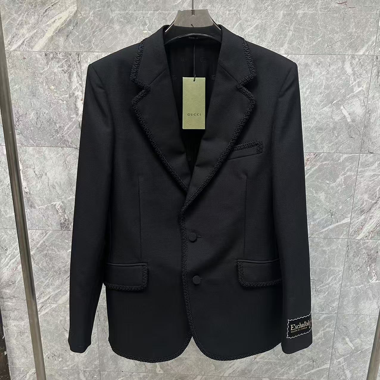 未使用 GUCCI/古驰 黑色西服外套/52码