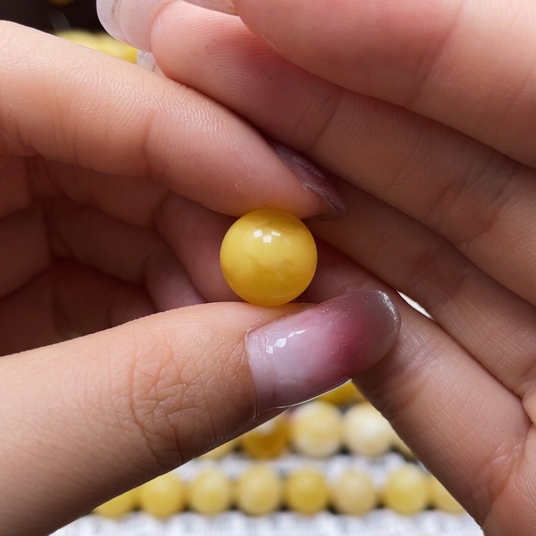 蜜蜡裸石未镶嵌圆珠11.8mm福利