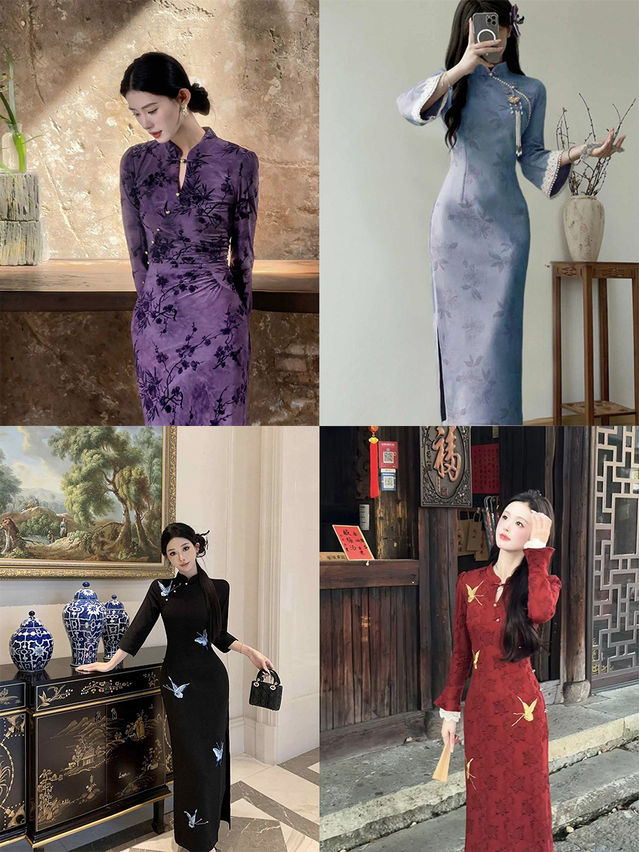 随机精美旗袍一件