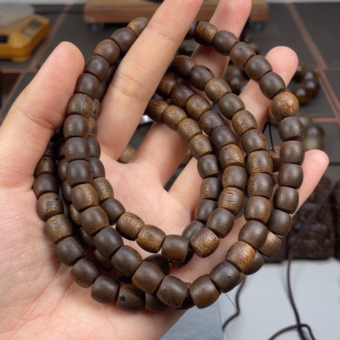 ****心手串沉香越南芽庄白棋楠