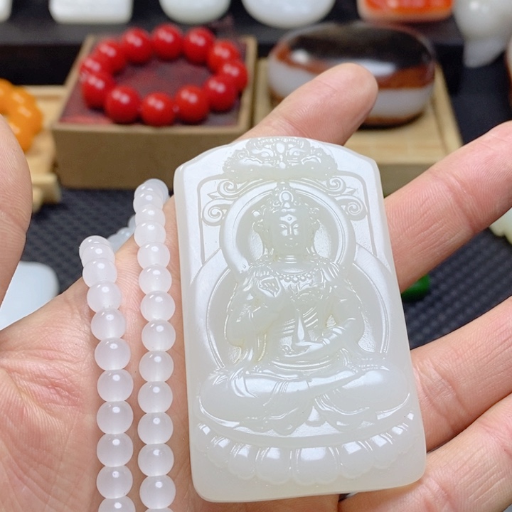 半****蛙山水观音和链子一套