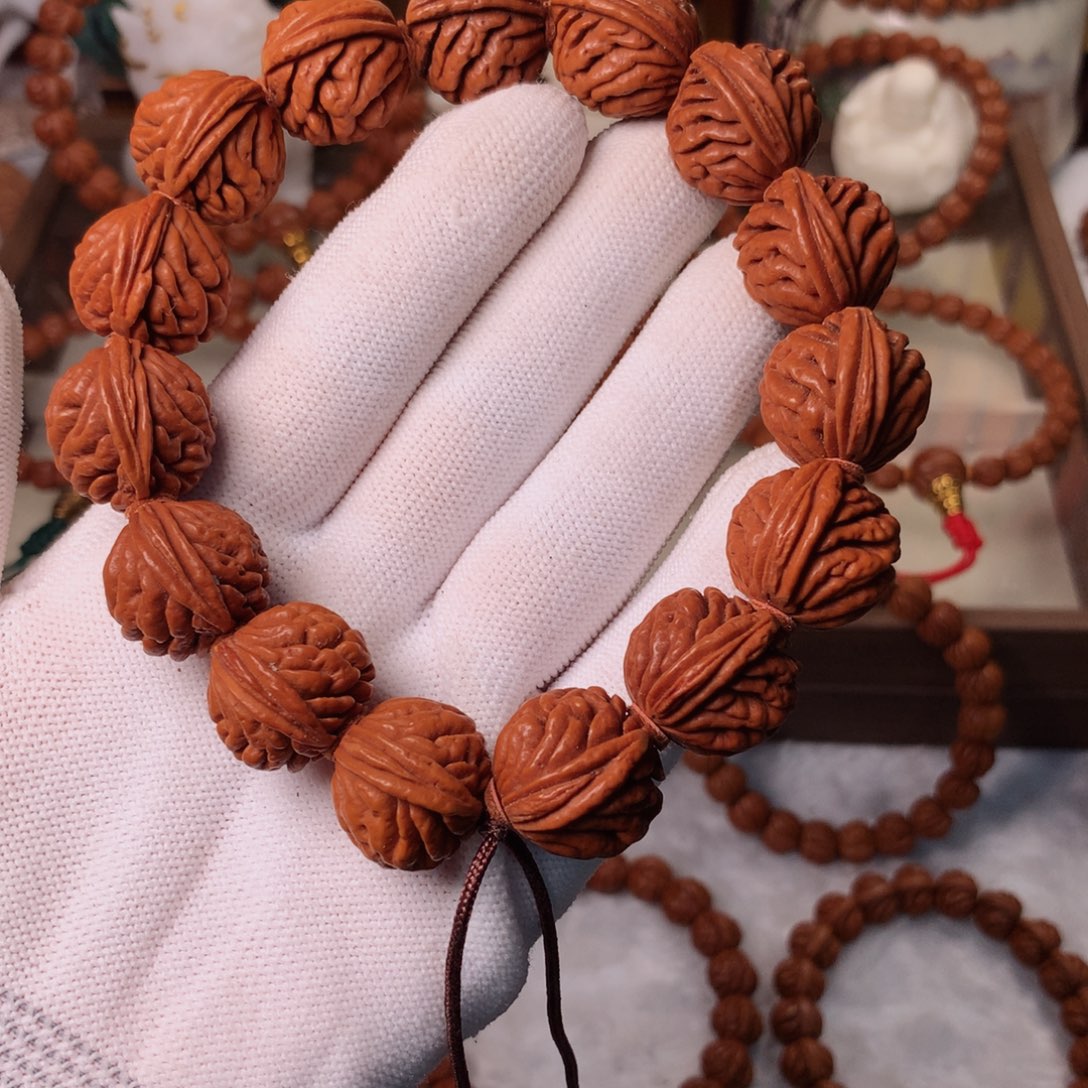 手串桃核刺龙手串20