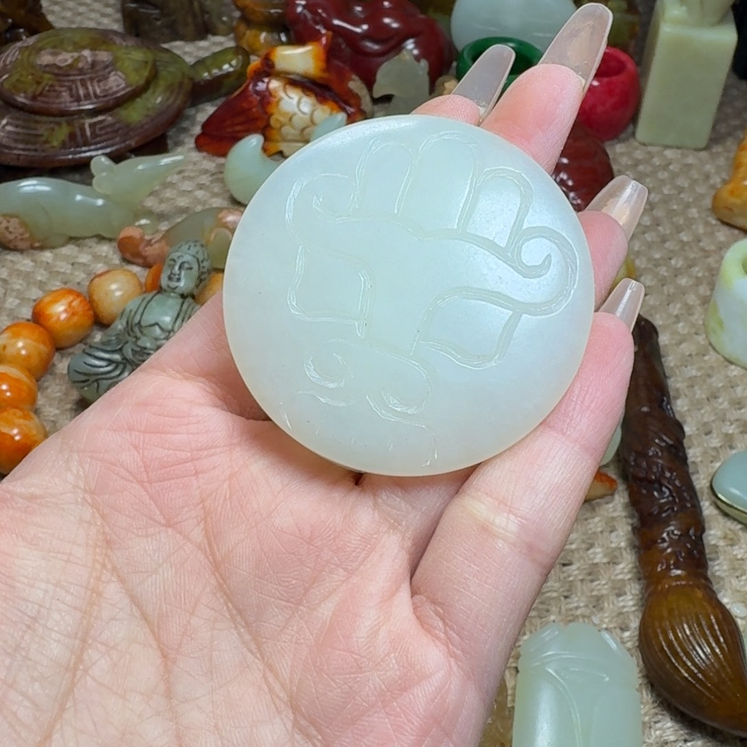 白玉菩提吊坠挂件