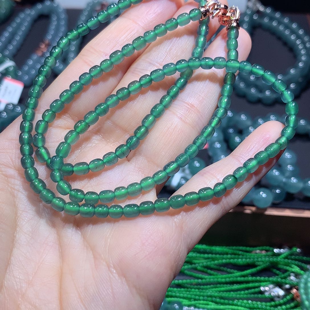 未镶嵌翡翠手串正品纯天然A货翡翠项链
