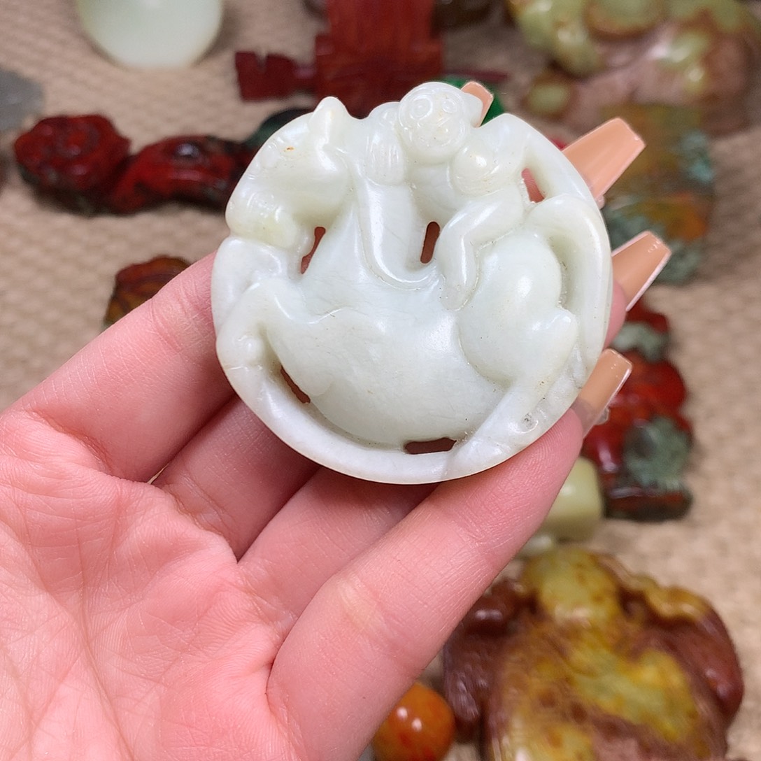 白玉菩提吊坠挂件