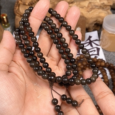檀香木手串/手链老山檀香阴沉0.6/108
