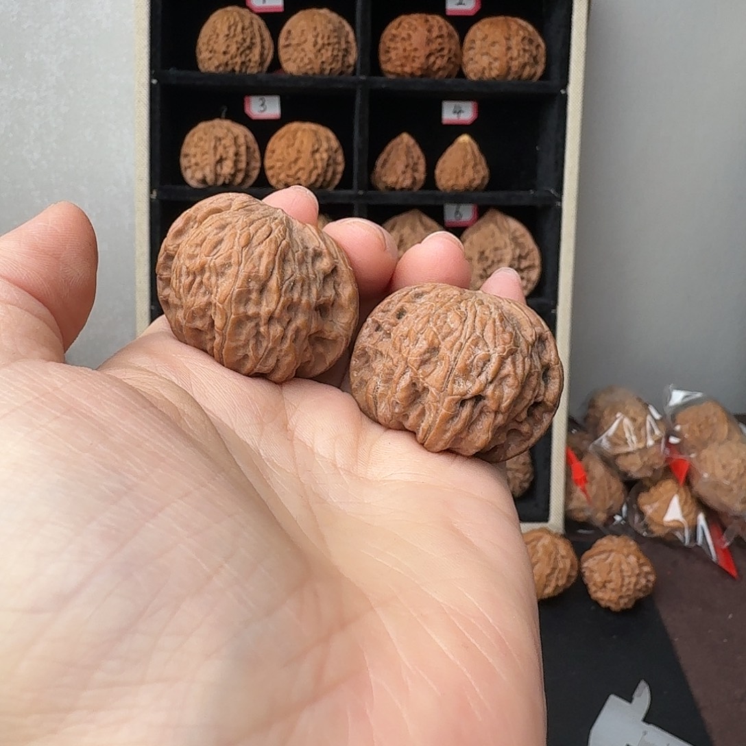 秋***生把件文玩核桃磨盘，晃仁