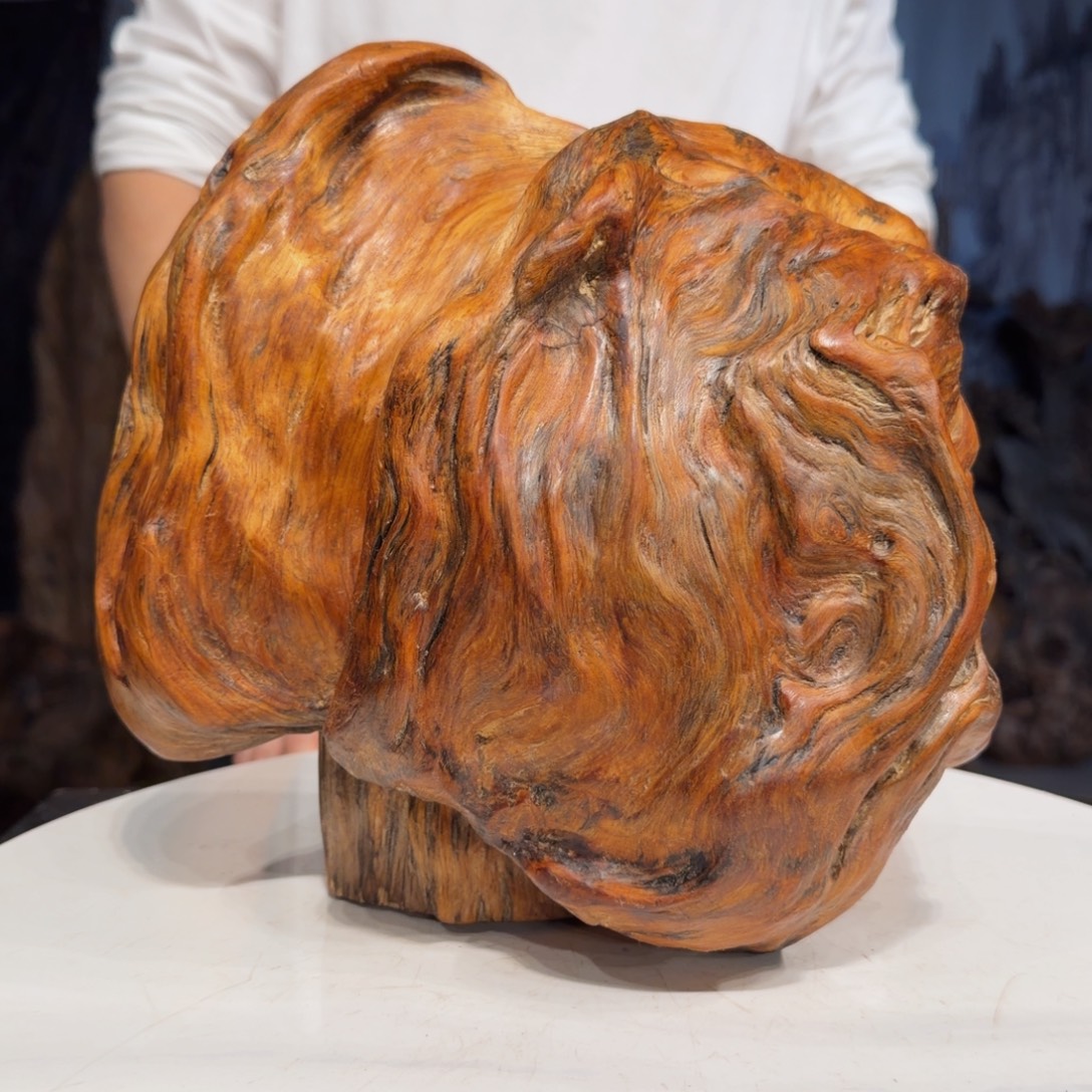 幸****木三丰琥珀木 天然摆件21