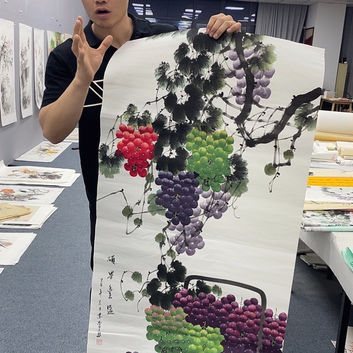 国画纯手绘字画宣纸