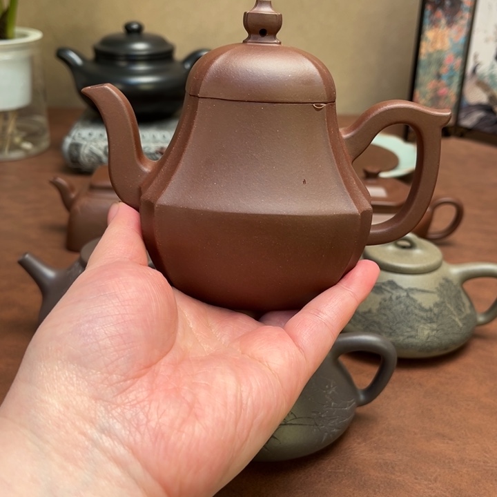茶壶紫砂四方抽角
