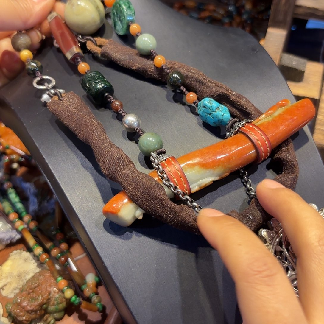 翡翠未镶嵌颈饰原创