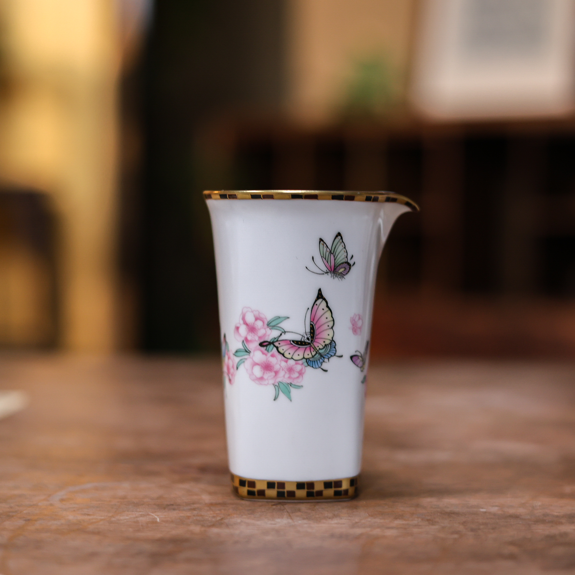 【非遗好物】华隐堂-桃花蝴蝶公道杯（华隐S1251）