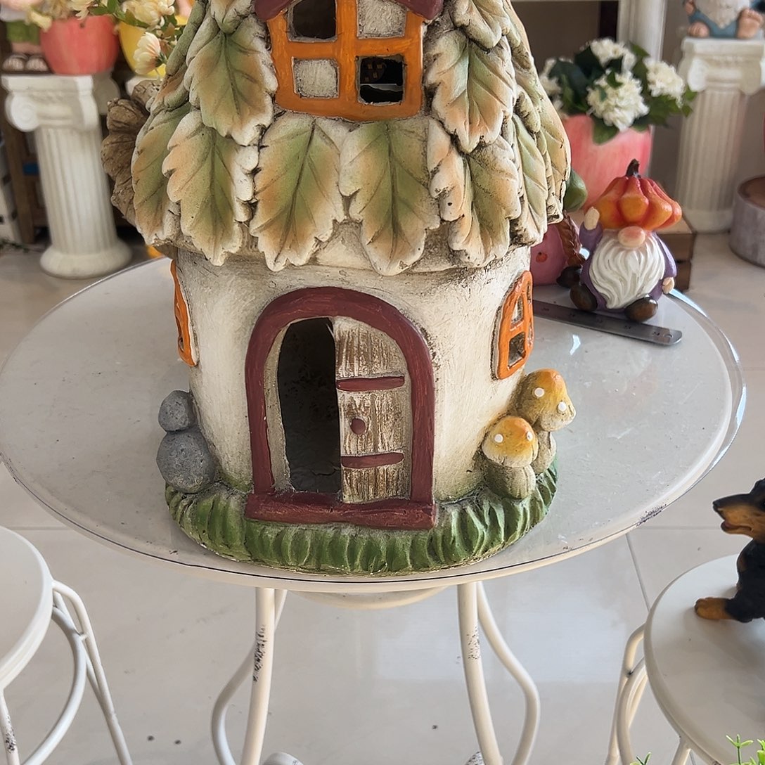 隐***人花园摆件红红火火