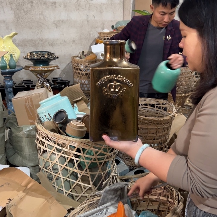 瓶高度33厘米口径5厘米微瑕捡漏