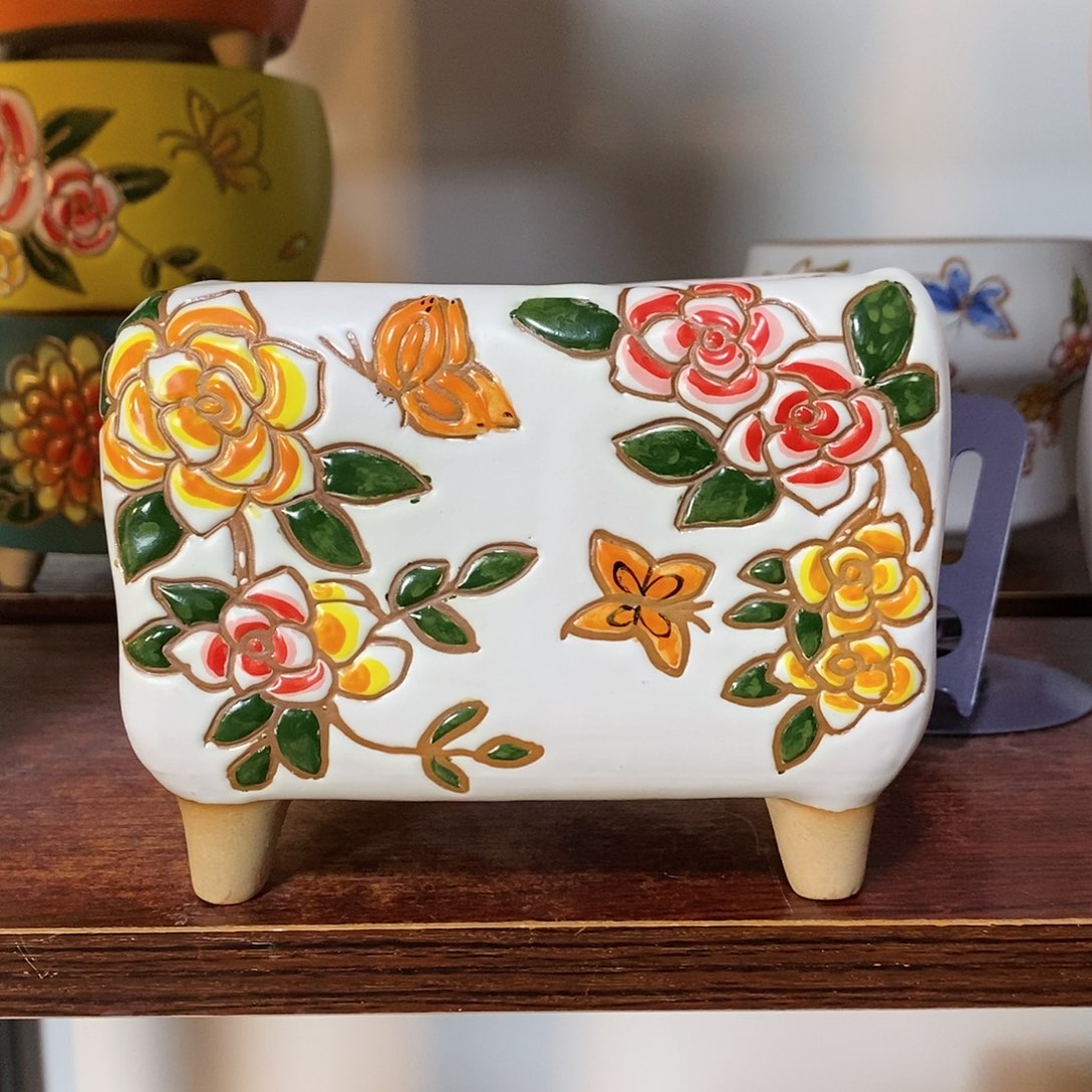 红陶韩式多肉植物花盆