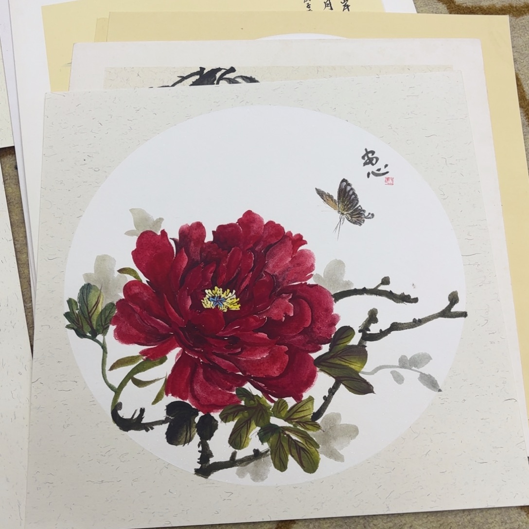 国画38-38卡纸作品童