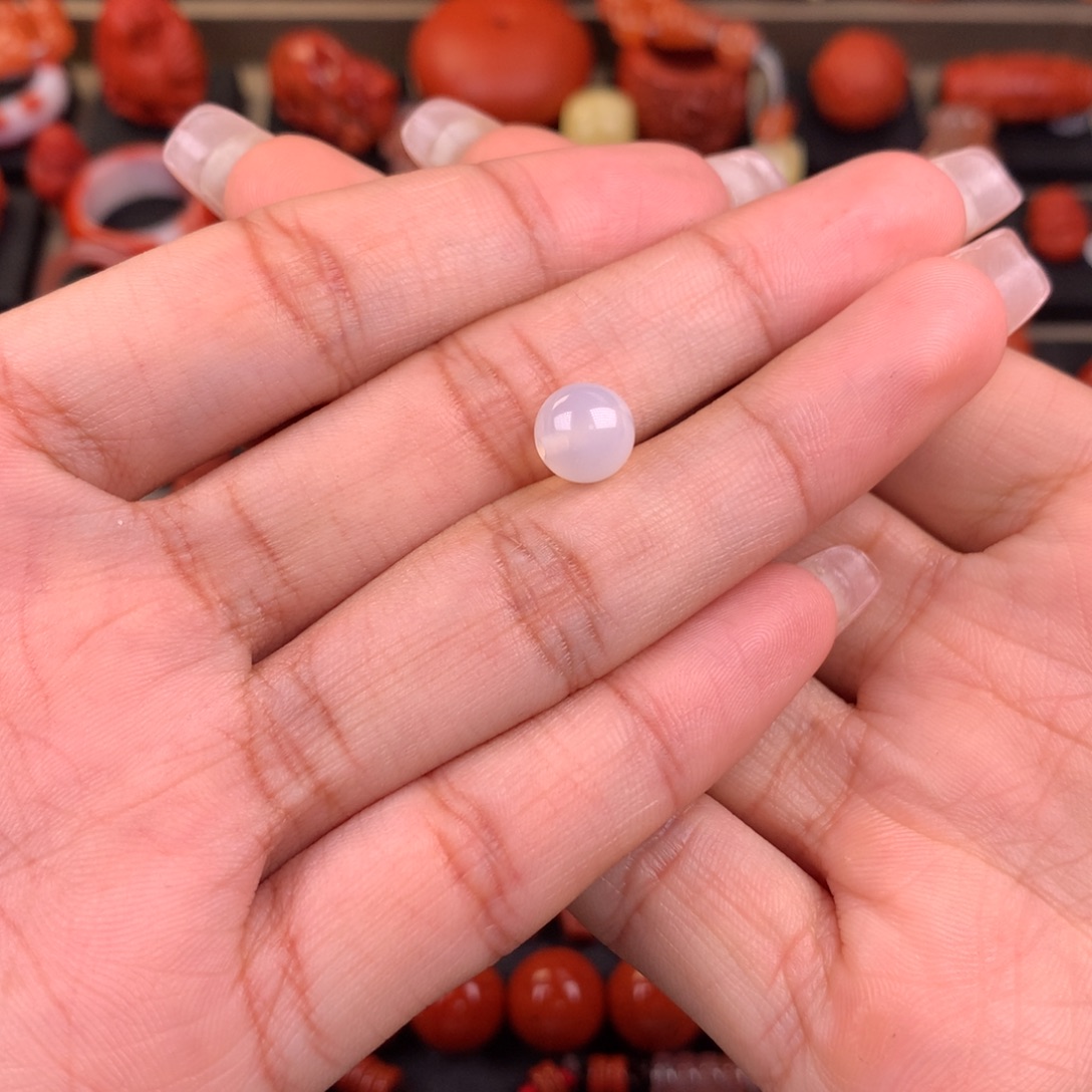 ＆****南红玛瑙未镶嵌圆珠8.3mm