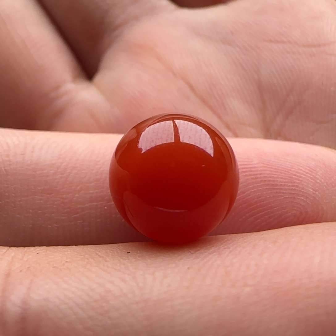 南红玛瑙圆珠10.1未镶嵌s****累有裂