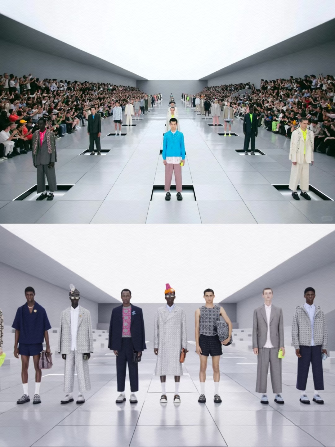 【夏季奢品网红提花小直筒长裤时尚百搭情侣同款】LLL长裤