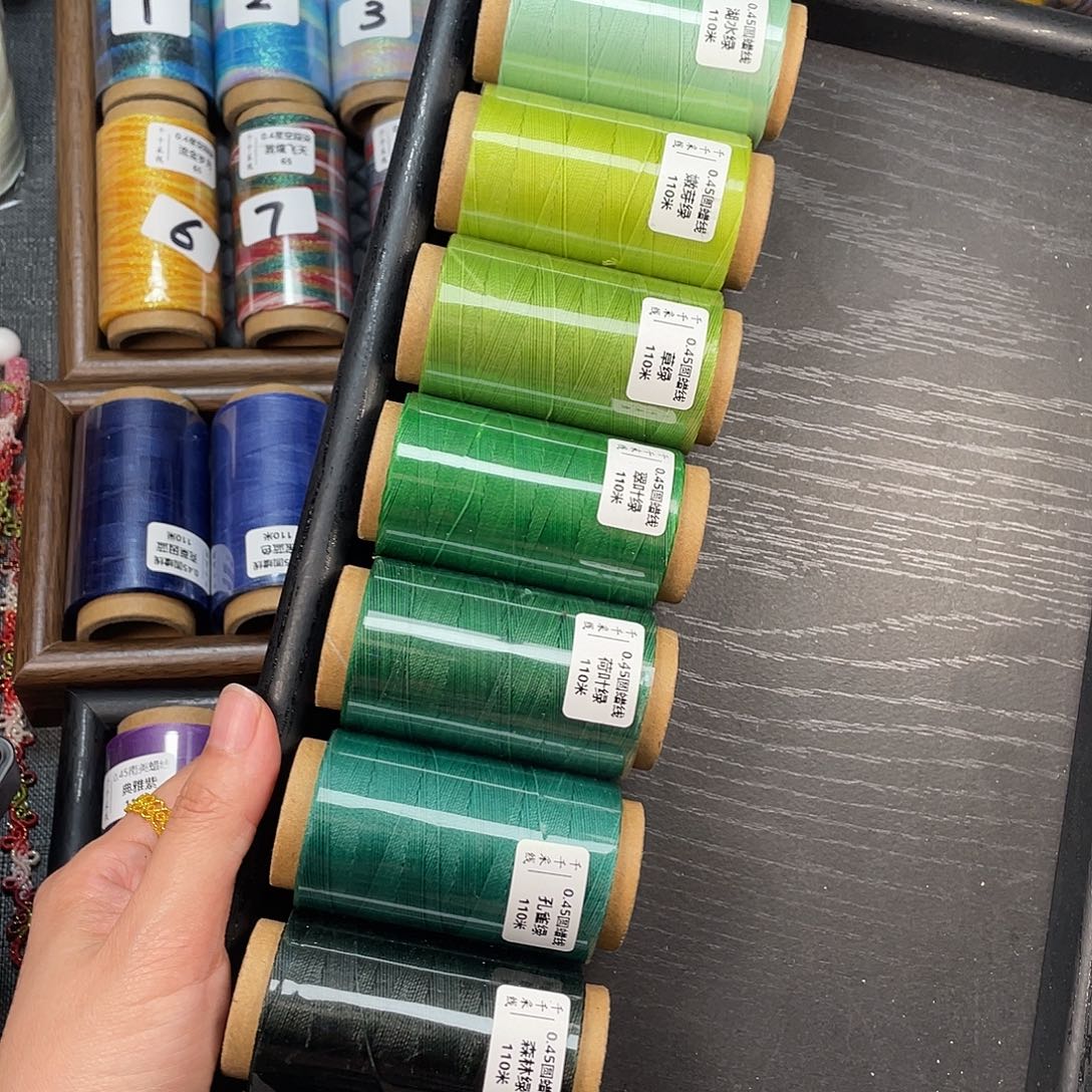 聚酯纤维0.45绿色7卷