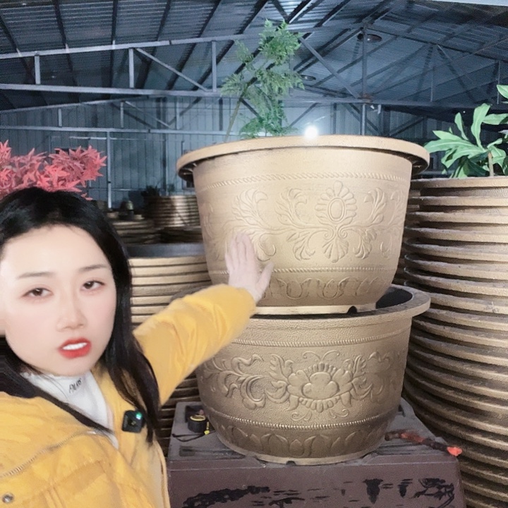 圆形70花盆一个有孔