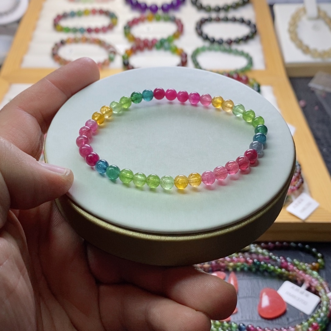 碧玺碧玺手链未镶嵌