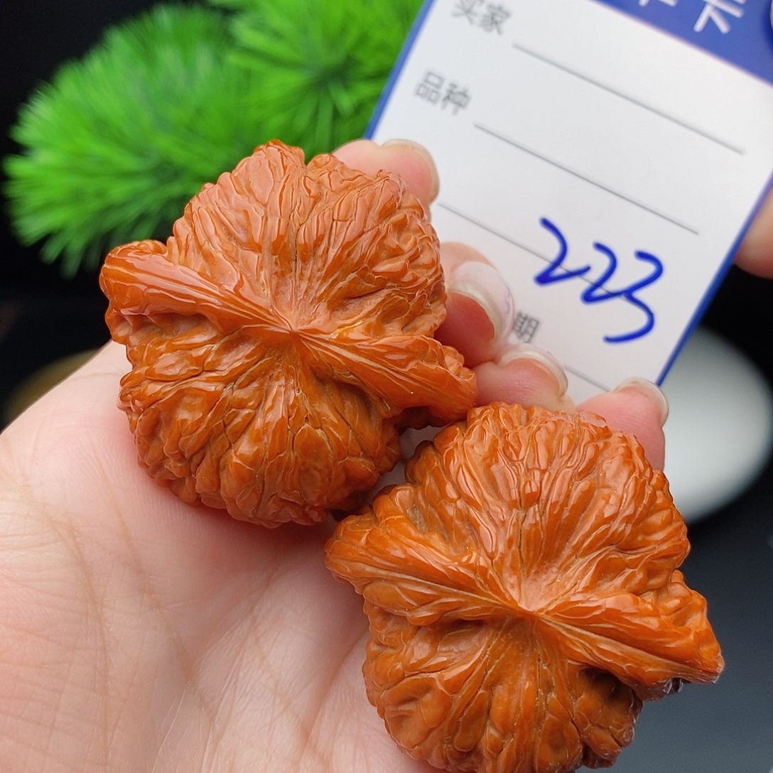 文玩核桃把件42山地磨盘223