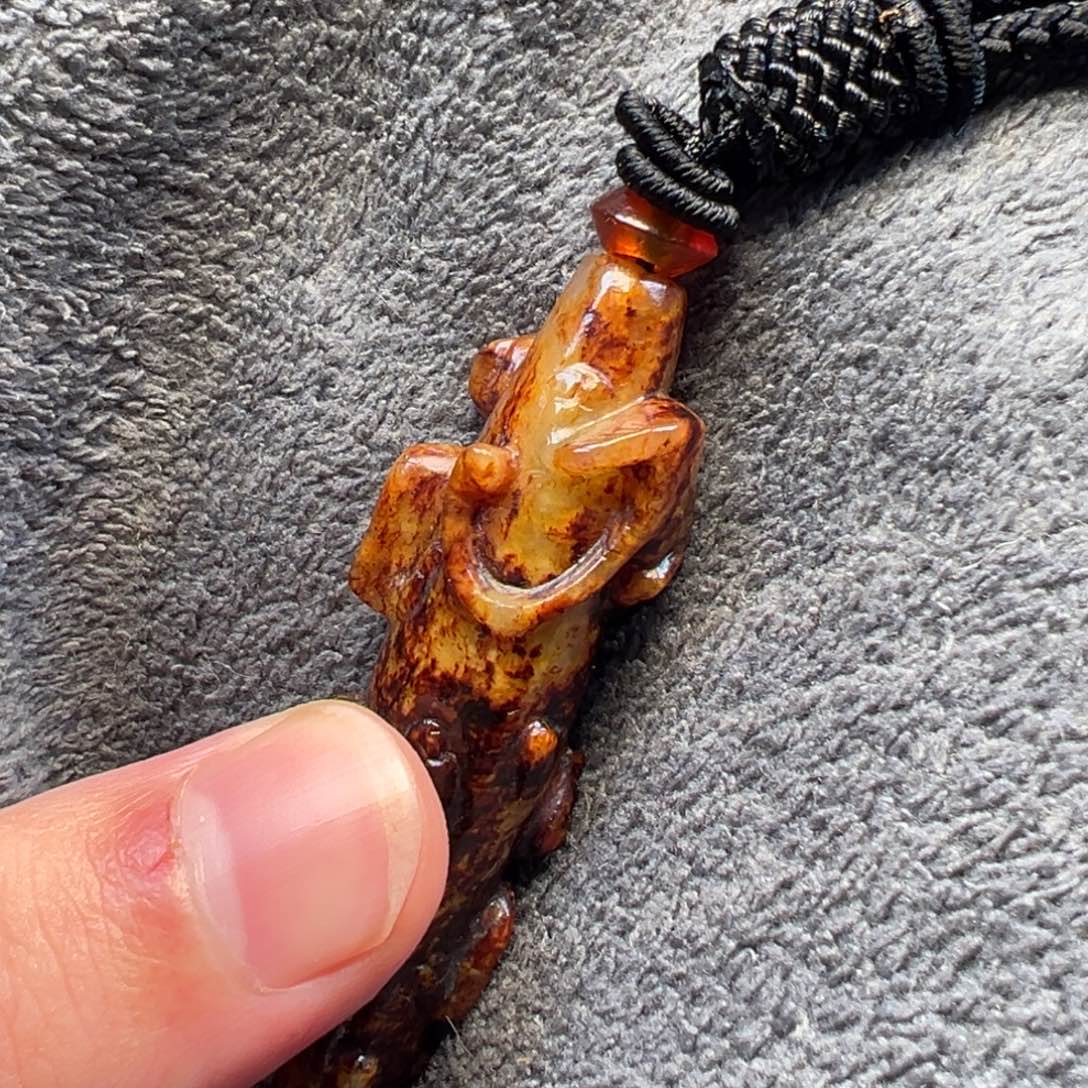 平***炁和田玉未镶嵌挂件