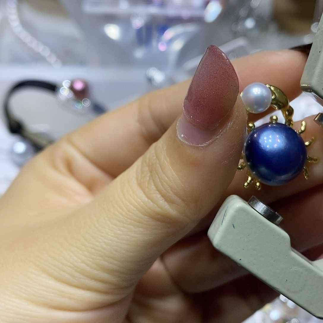 淡水珍珠耳钉未镶嵌