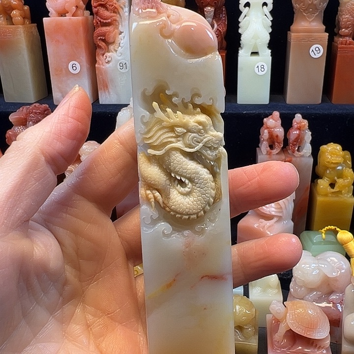 寿山石印石寿山石手工雕刻