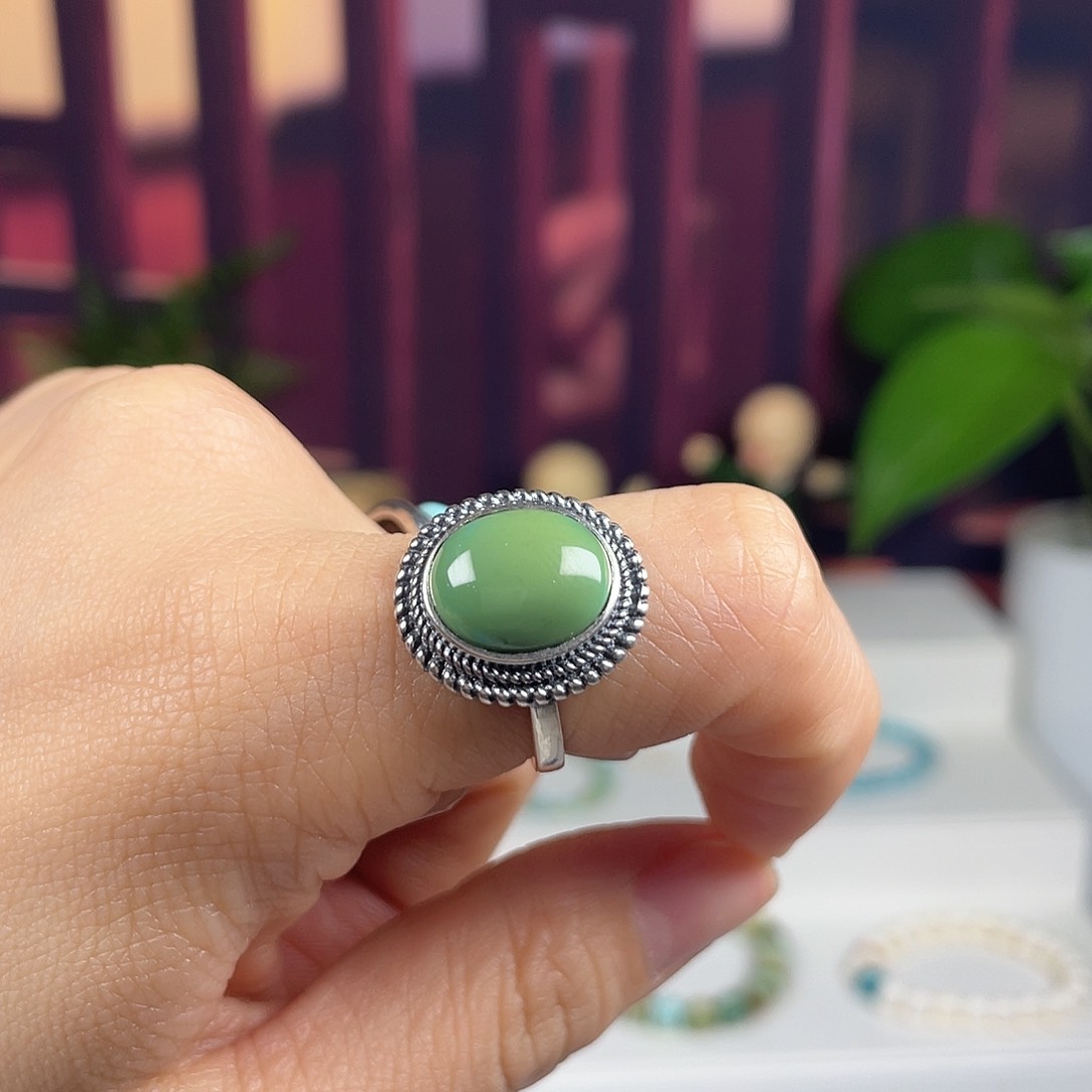 绿松石配饰银S925镶嵌