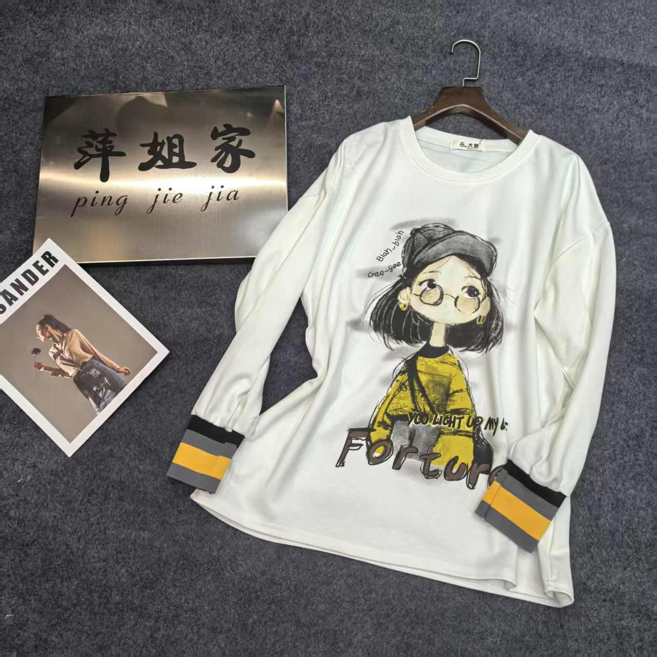 4107休闲时尚小女孩T恤