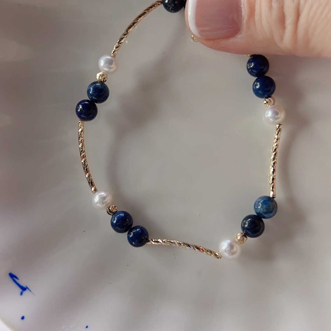 淡水珍珠手绳合金