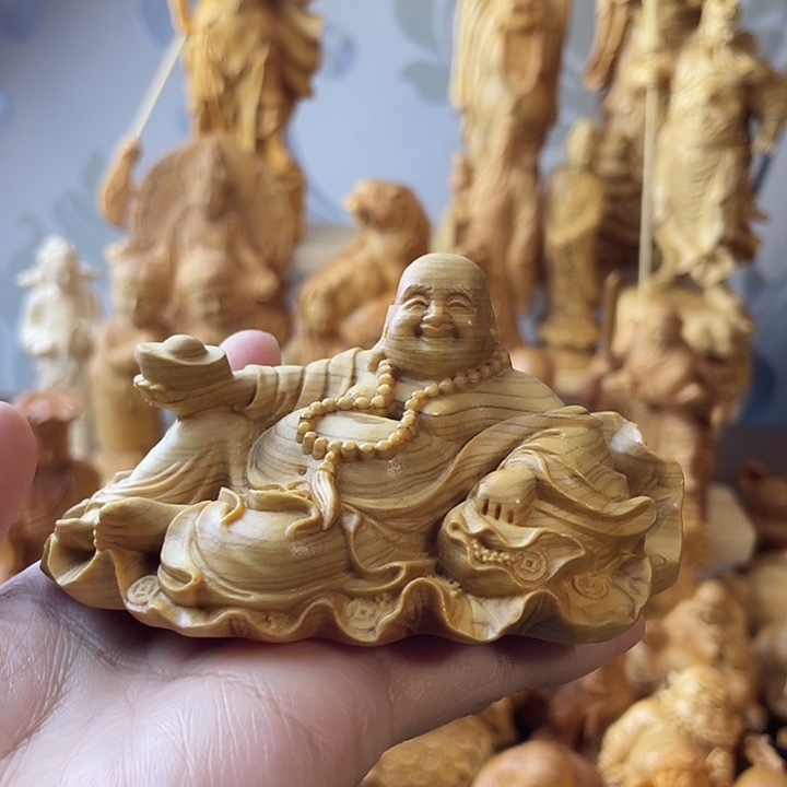 柏木（崖柏）崖柏荷叶弥勒长10公分