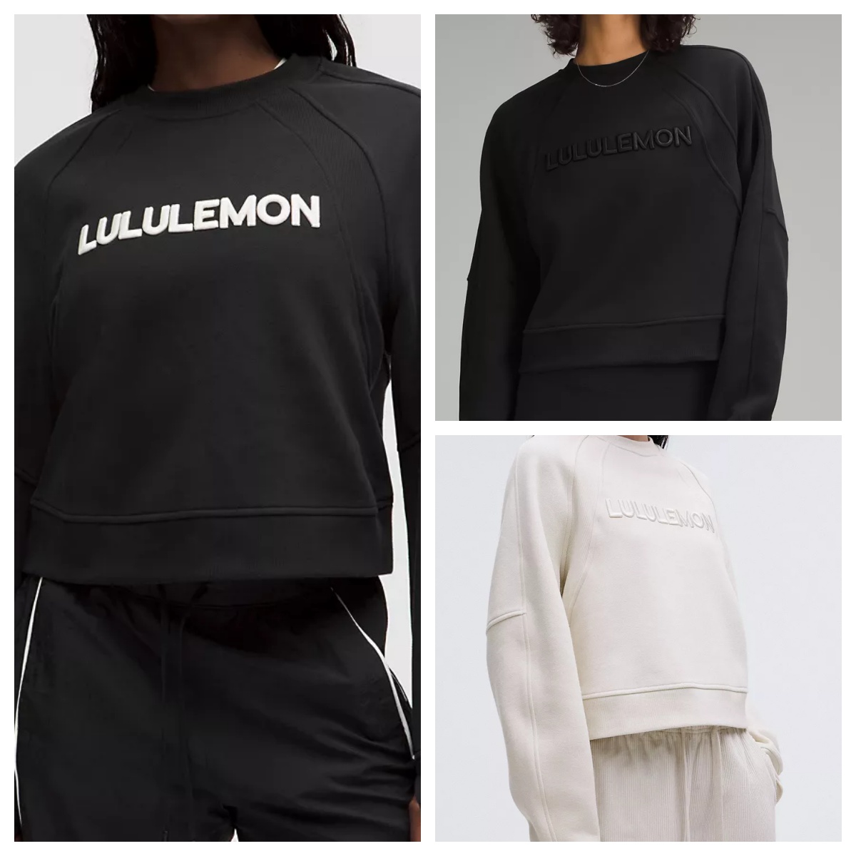 lululemon加拿大直邮宽松圆领加绒世界标卫衣Scuba