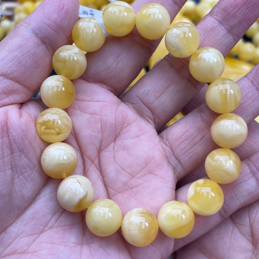 琥珀裸石未镶嵌琥珀蜜蜡12m m