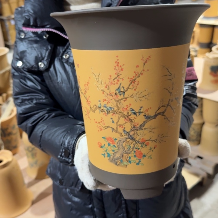 紫砂花盆包邮包破损