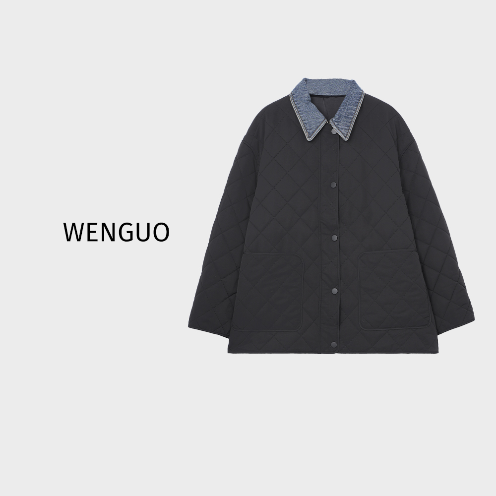 YOUJIE【海德公园】棉服外套时尚百搭宽松翻领休闲保暖冬季