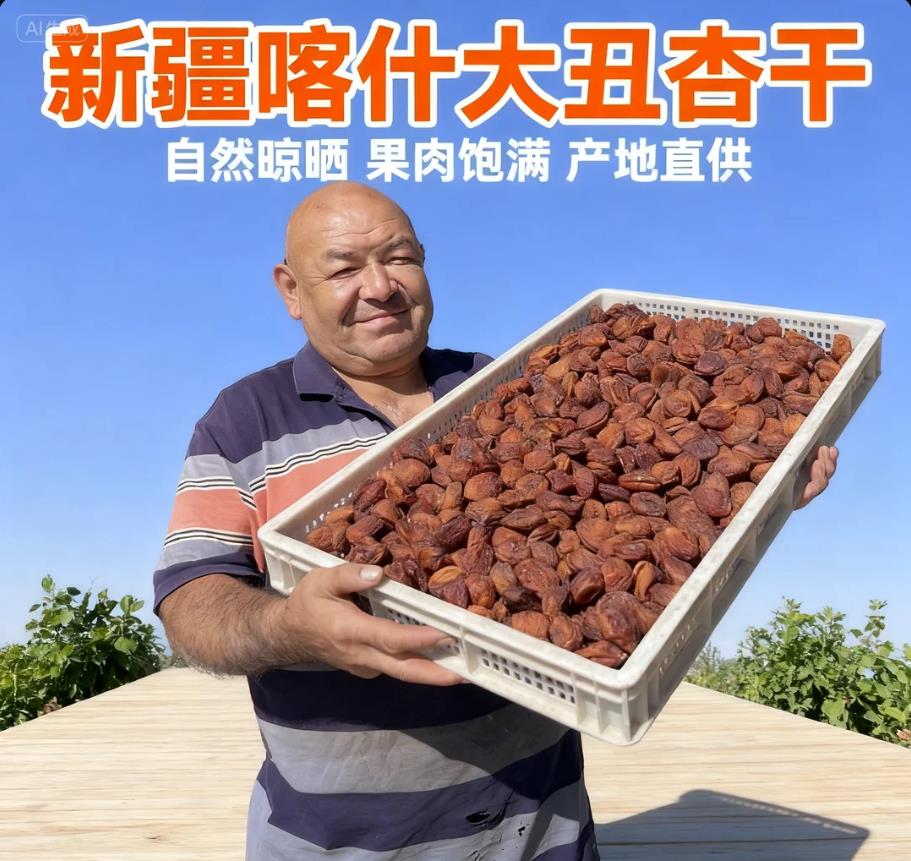 新疆喀什大丑杏干500*2包